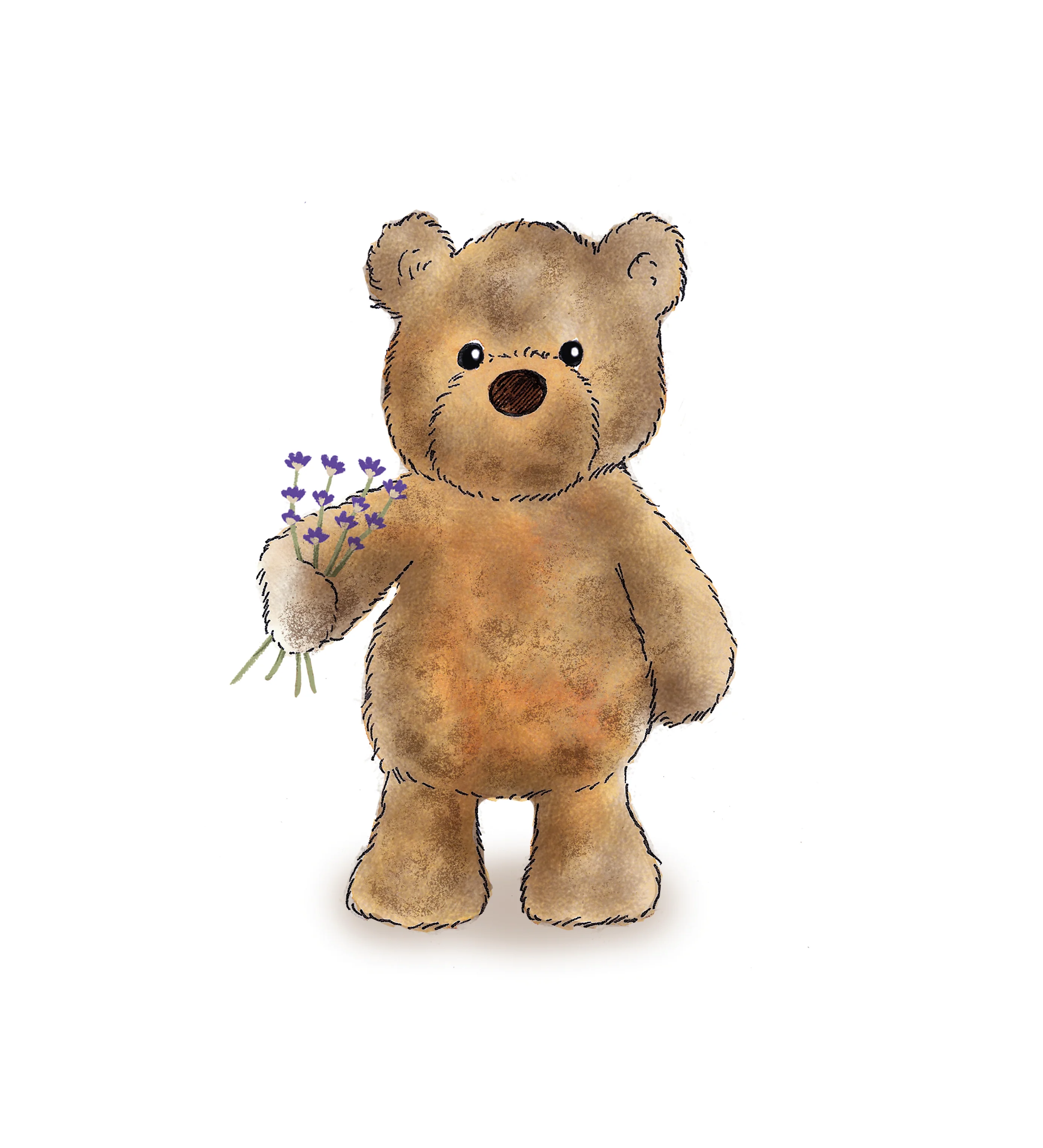 Warmies® Brown Curly Bear - Image 7