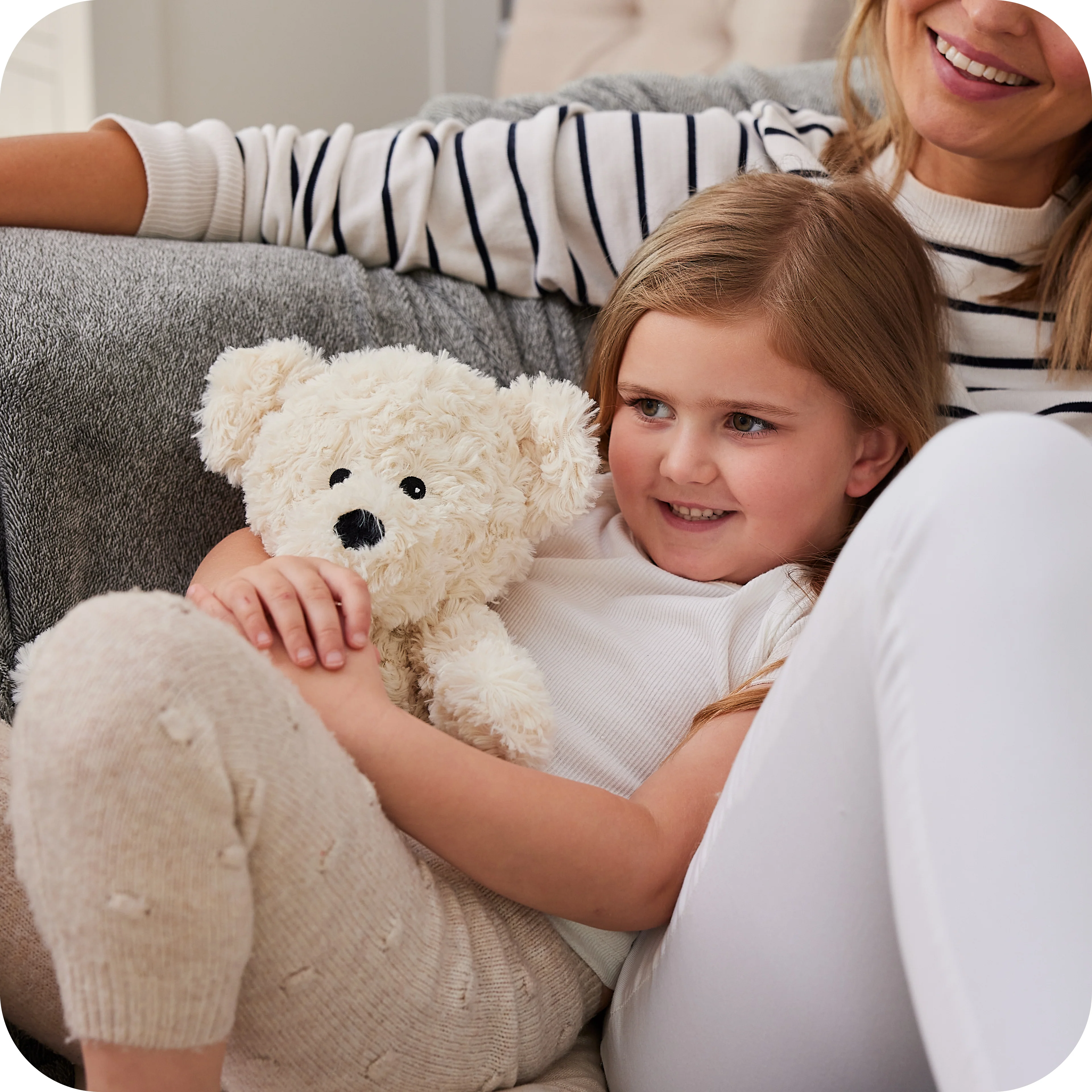 Warmies® Cream Curly Bear - Image 10