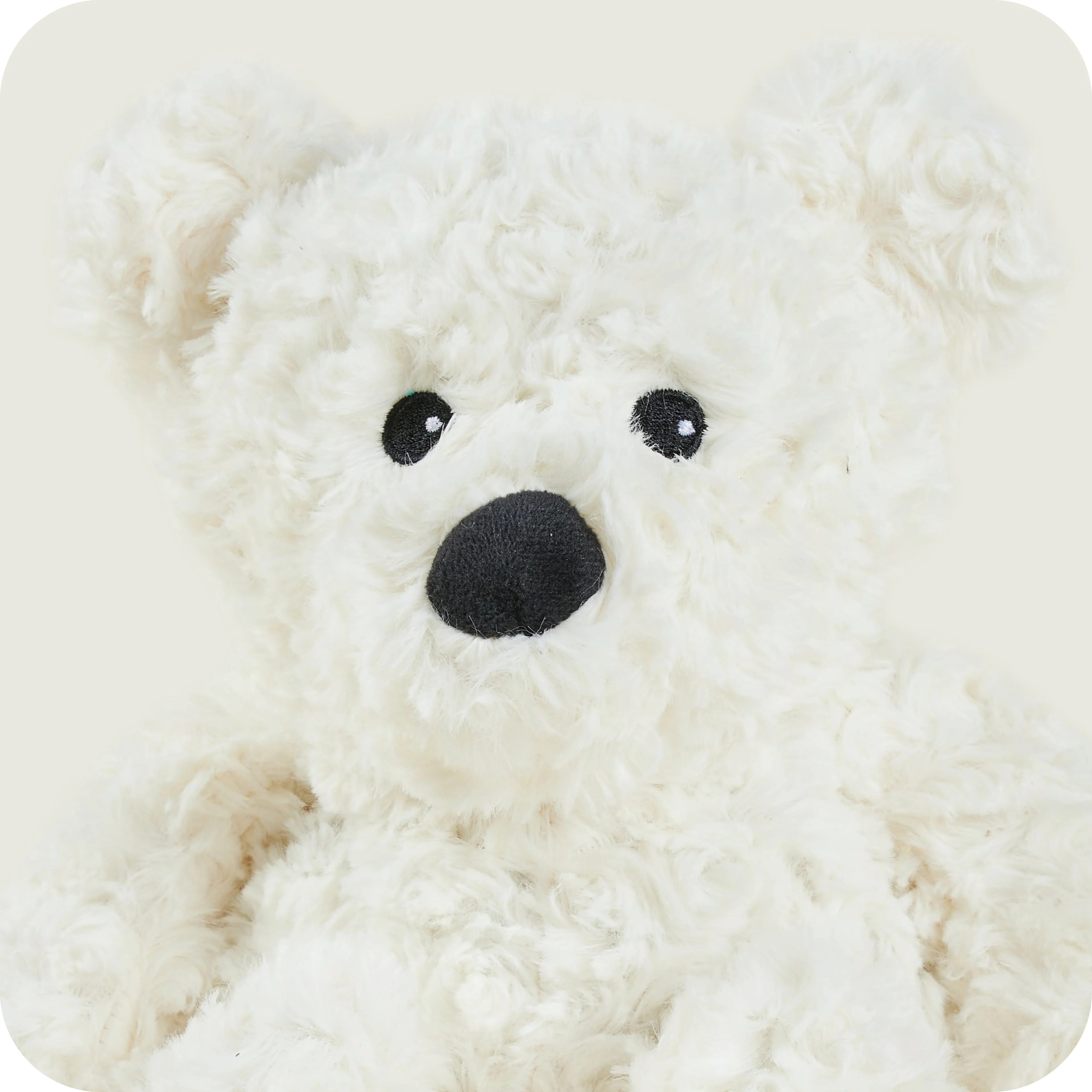 Warmies® Cream Curly Bear - Image 6