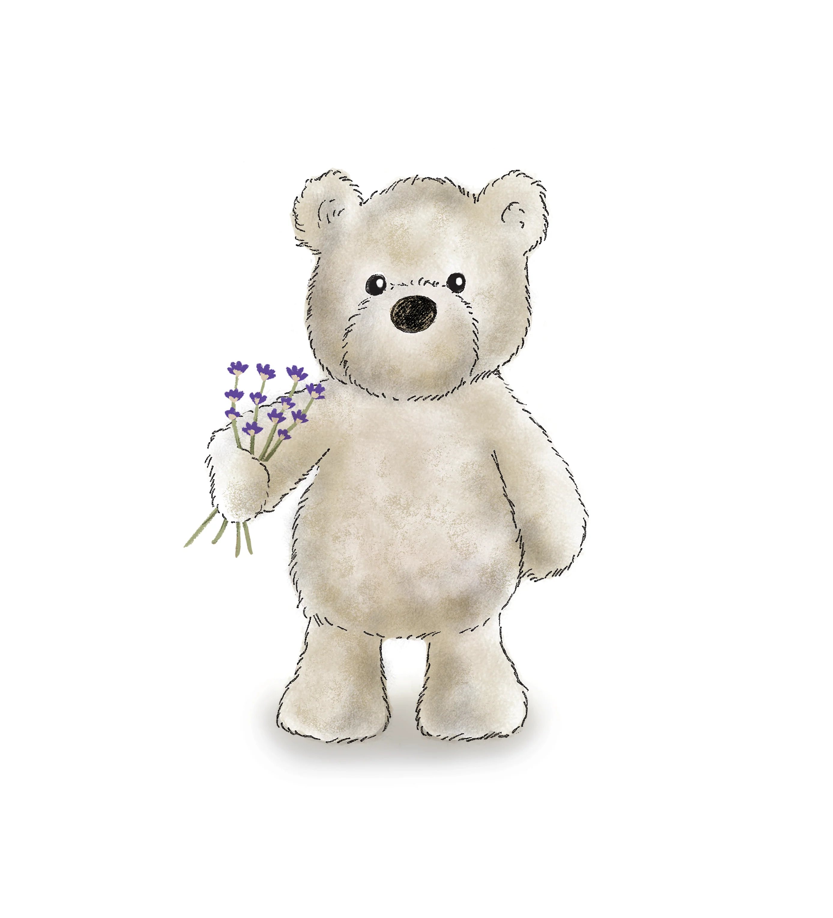 Warmies® Cream Curly Bear - Image 7