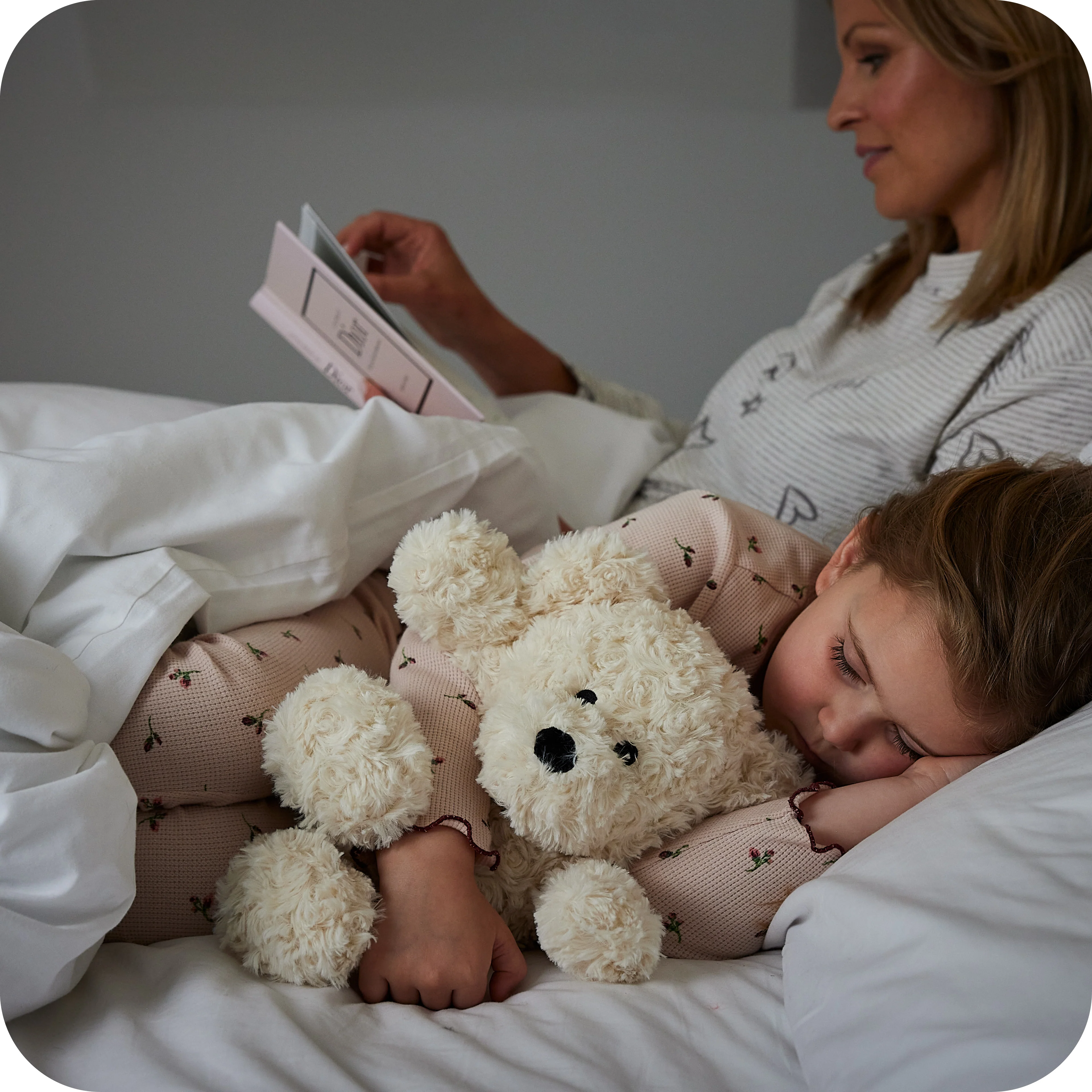 Warmies® Cream Curly Bear - Image 9